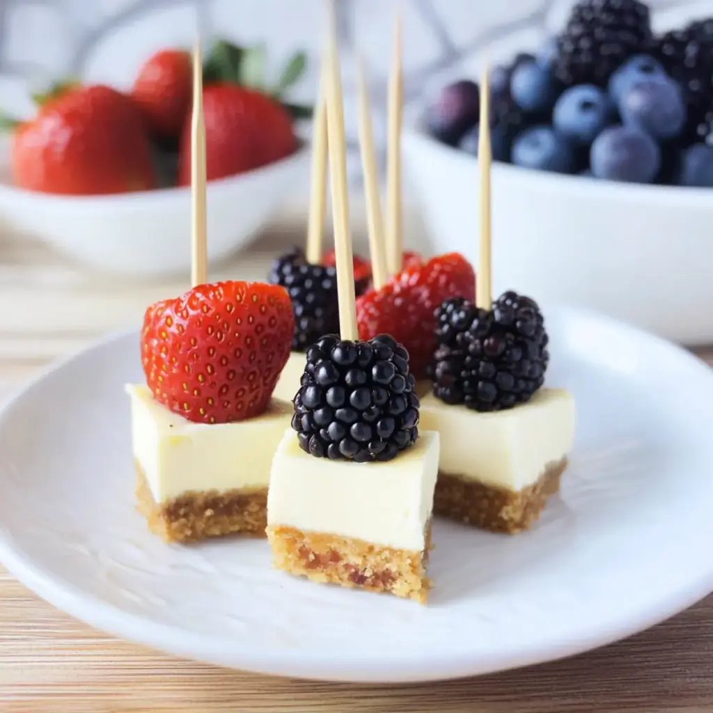 Berry Cheesecake Kabobs
