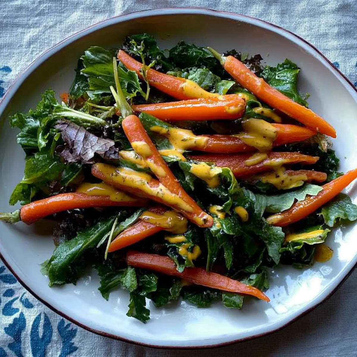 Carrots and Greens with Dilly Bean Vinaigrette