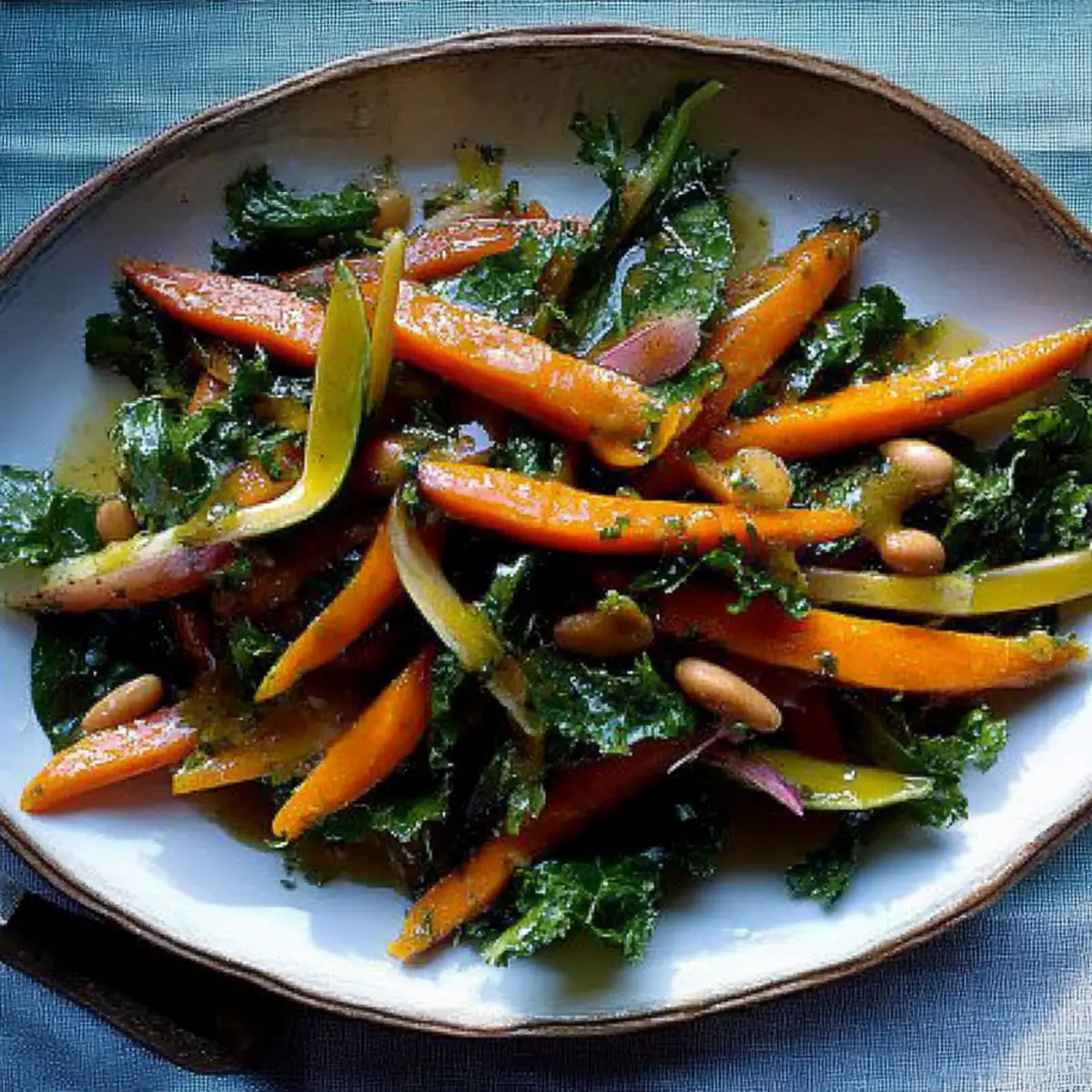 Carrots and Greens with Dilly Bean Vinaigrette