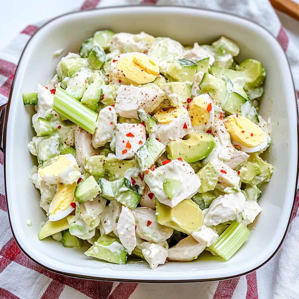 Avocado Chicken Egg Salad