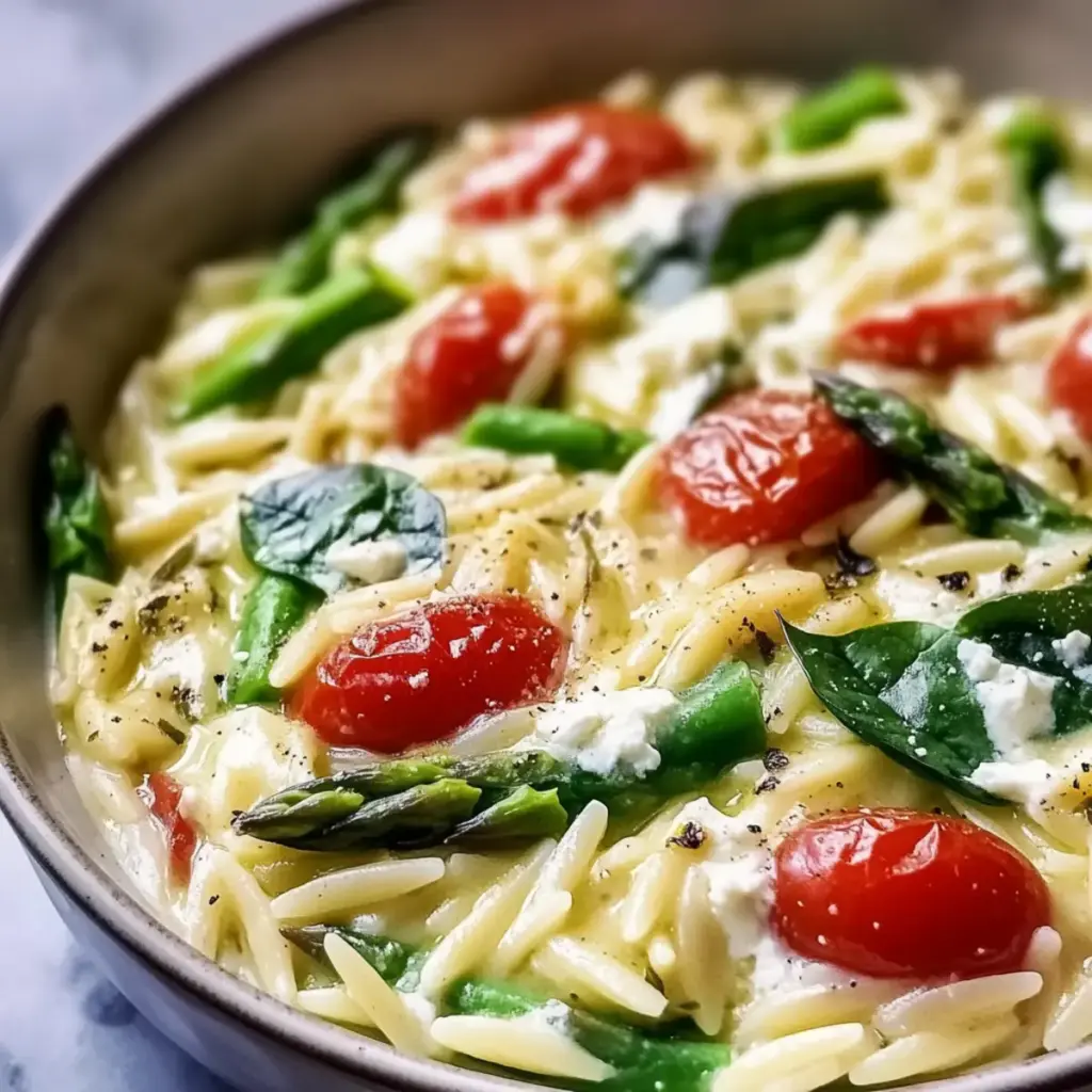 Healthy Baked Feta Orzo