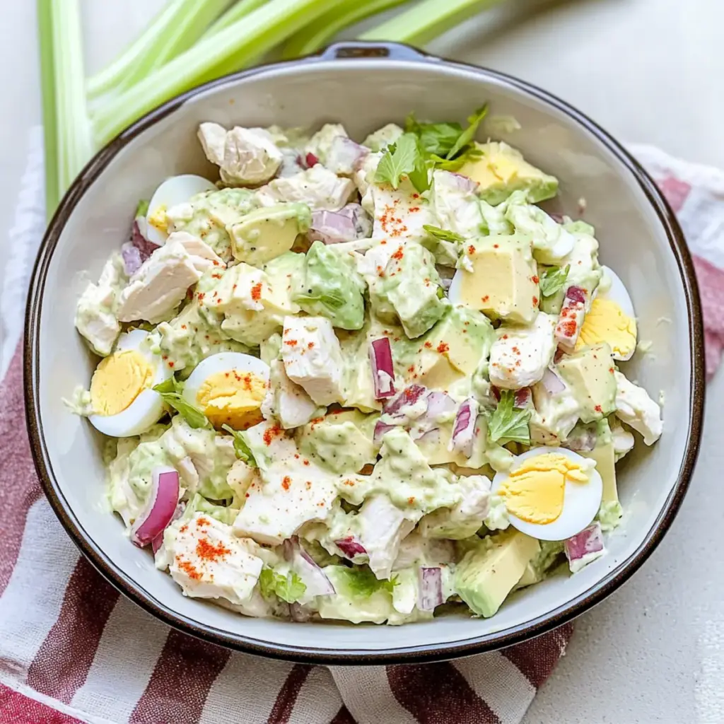 Avocado Chicken Egg Salad