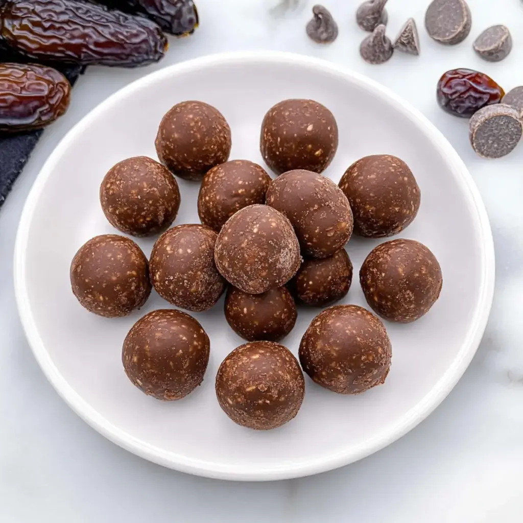 No Bake Date Brownie Bites