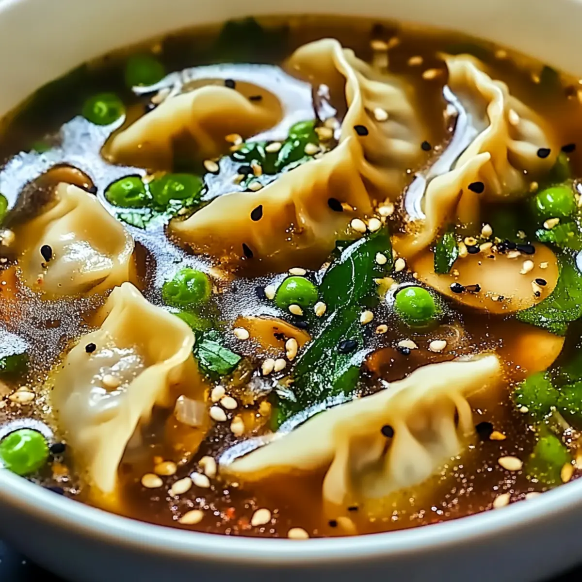 Savory Dumpling Potsticker Soup for Cozy Nights In