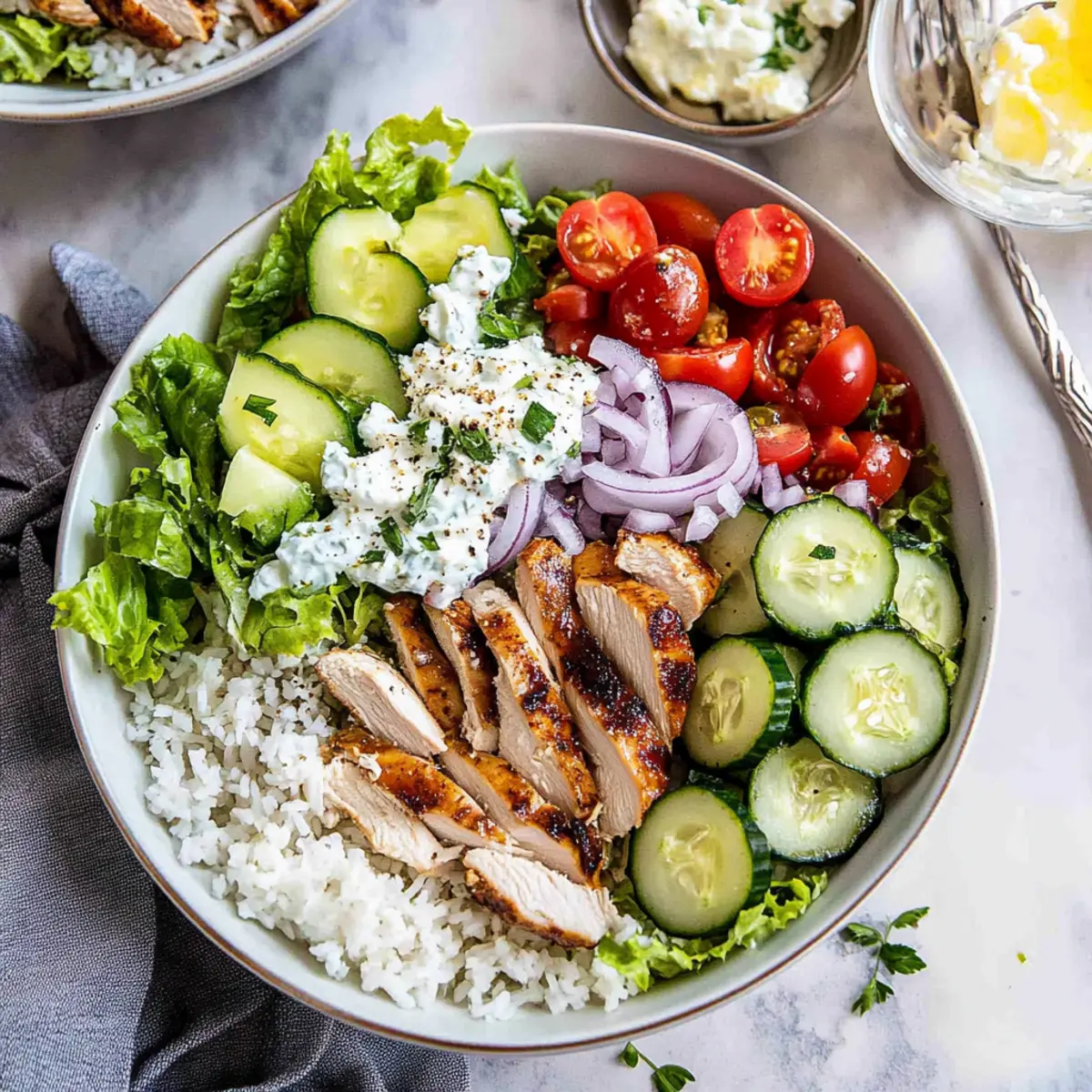 Greek Chicken Bowls