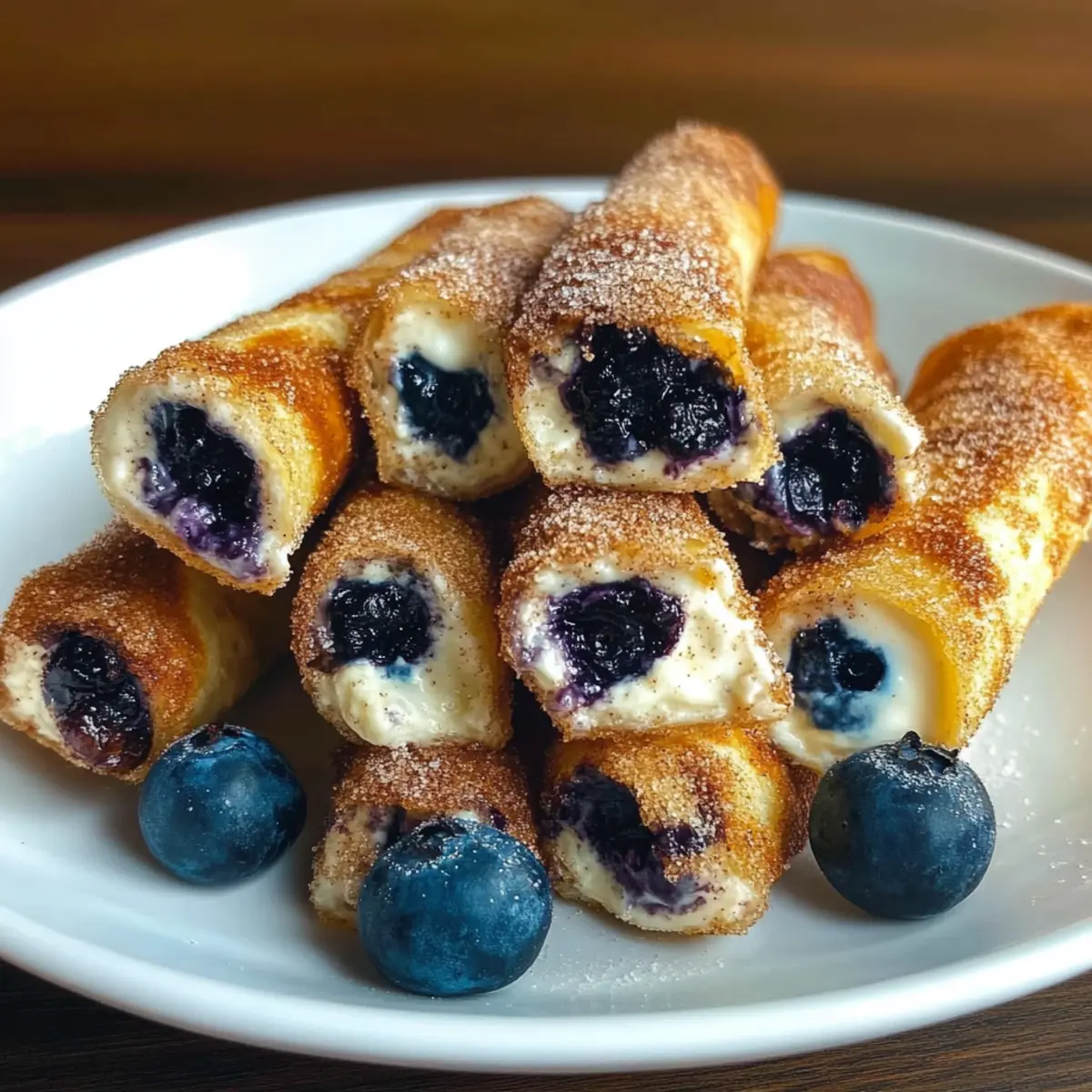 Air Fryer Blueberry Cheesecake Taquitos