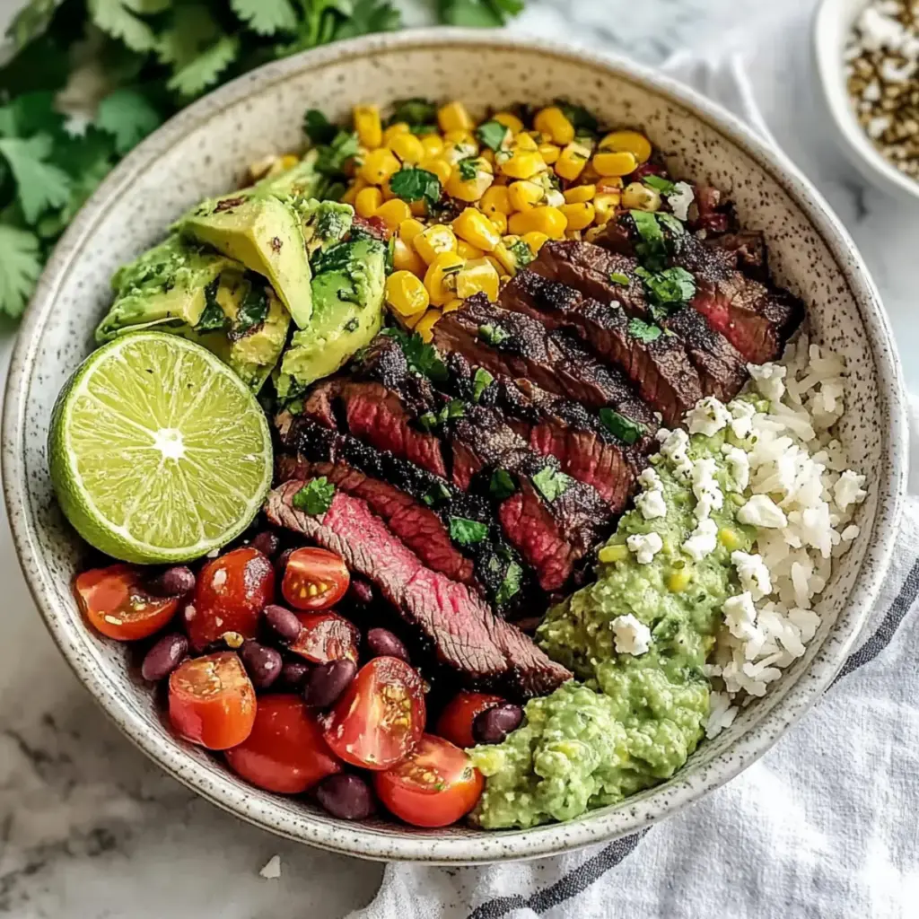 Cilantro Lime Steak Bowls