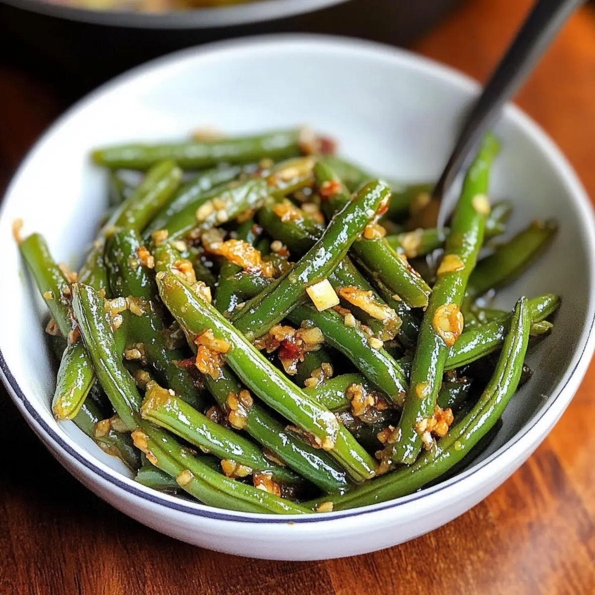Quick & Tasty Chinese Green Beans with Garlic Sauce Delight