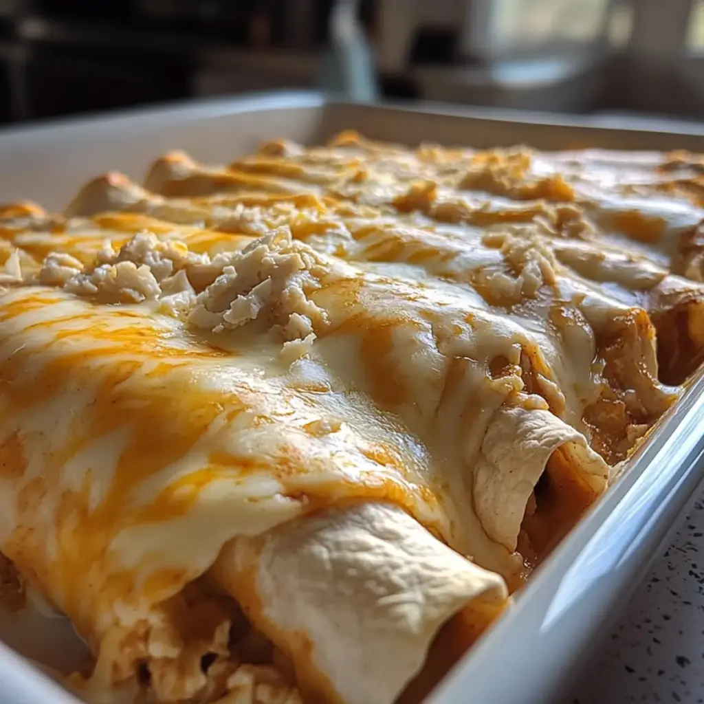 Chicken Enchiladas with White Sauce