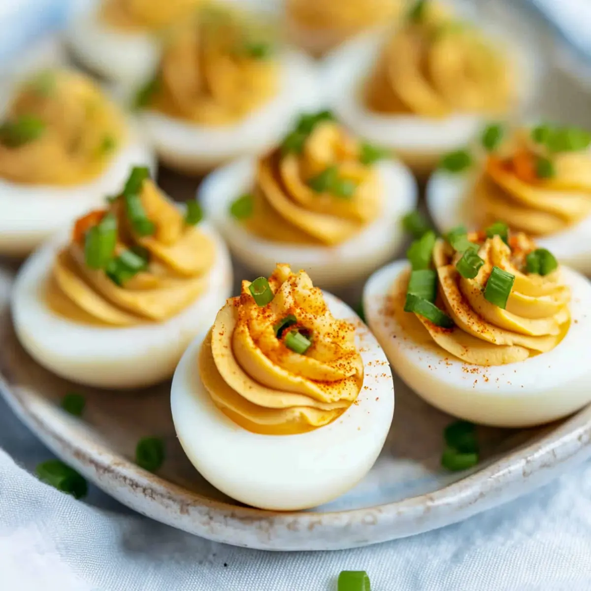 Miso Ramen Deviled Eggs