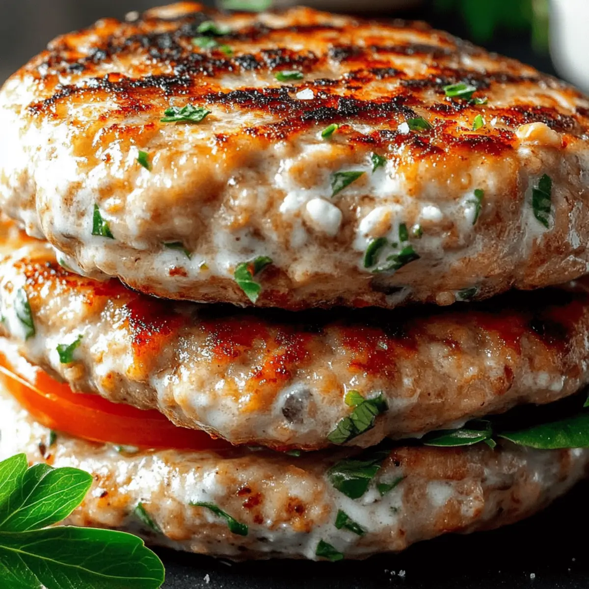 Greek Chicken Burgers with Tzatziki