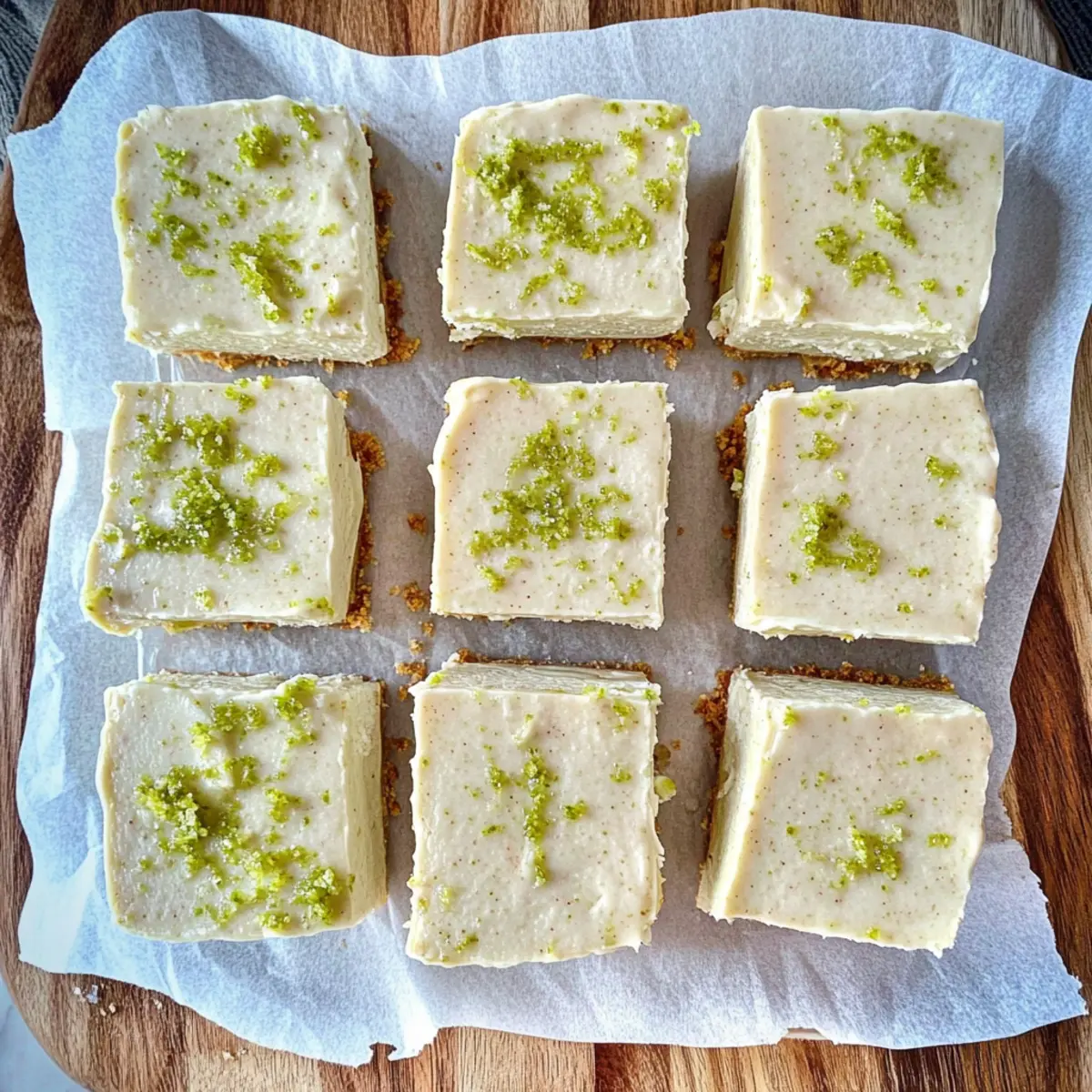 Healthy Key Lime Pie Bars