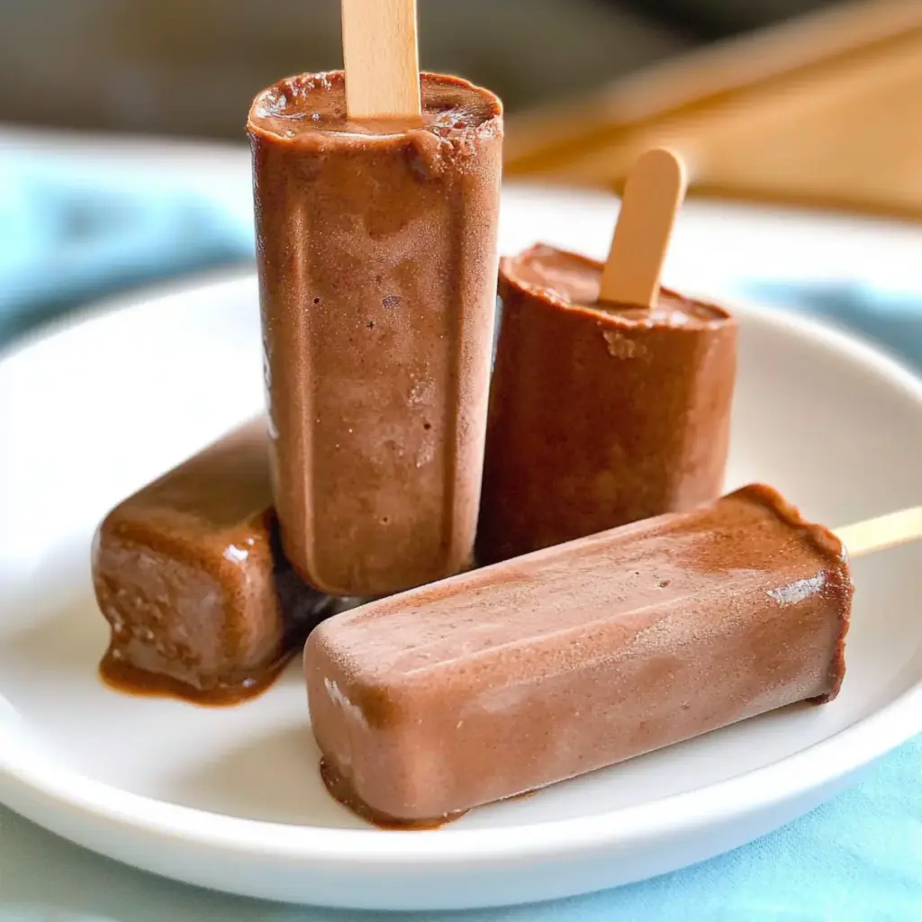 Healthy Chocolate Fudgsicles