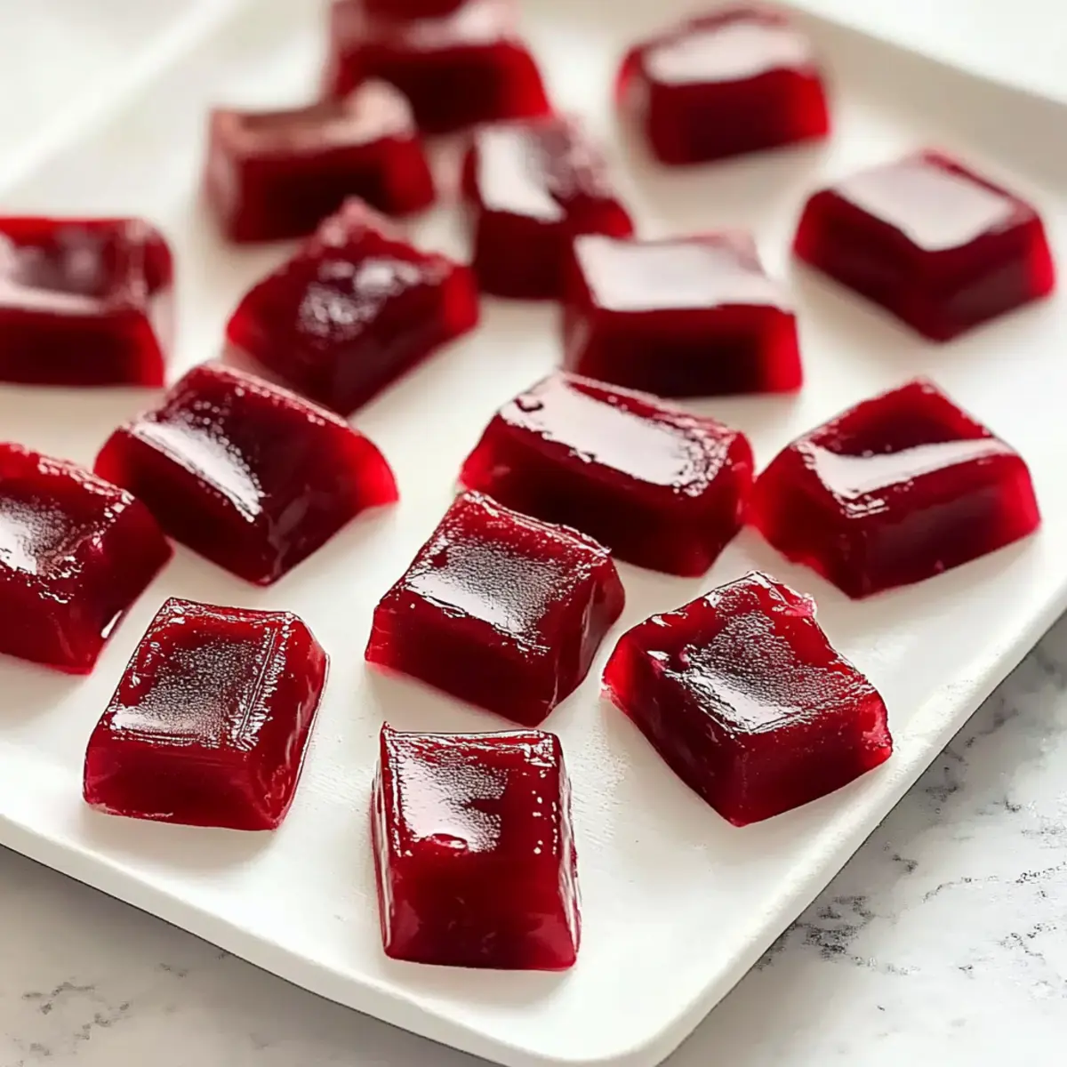 Sweet Cranberry Pomegranate Caramels