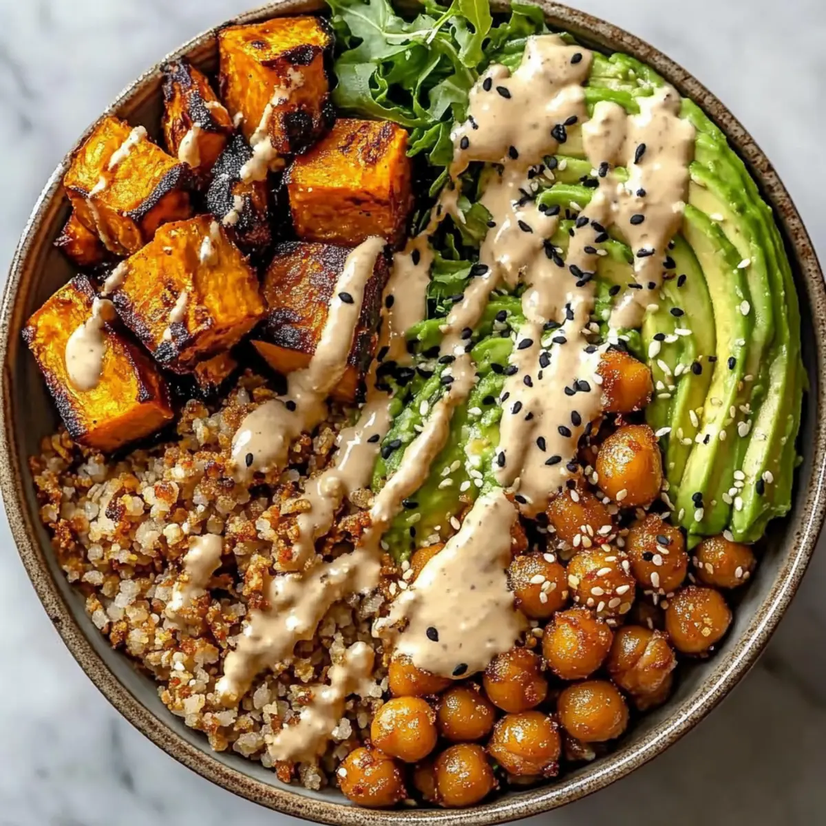 Miso Glazed Sweet Potato Bowl