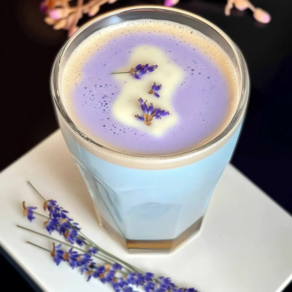 Lavender milk tea