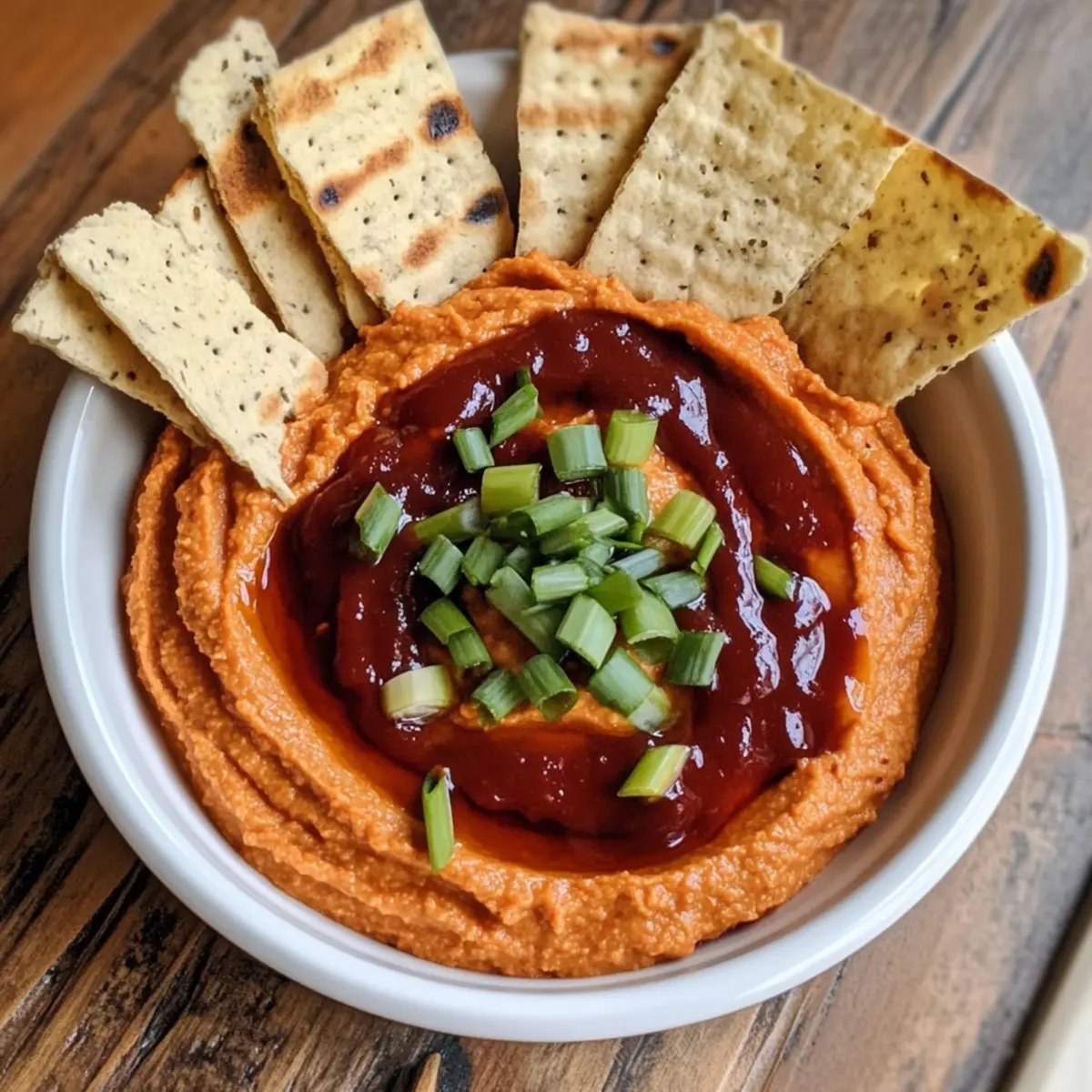 Oil-Free Barbecue White Bean Hummus