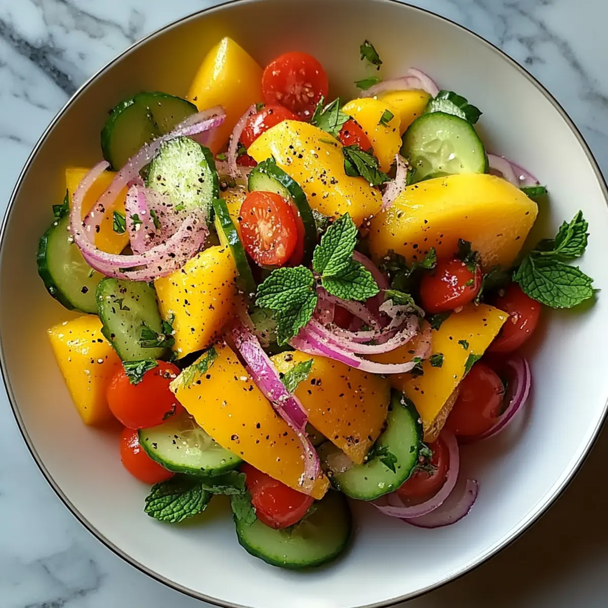 Delicious Mango Salad Recipe with Zesty Lime Dressing
