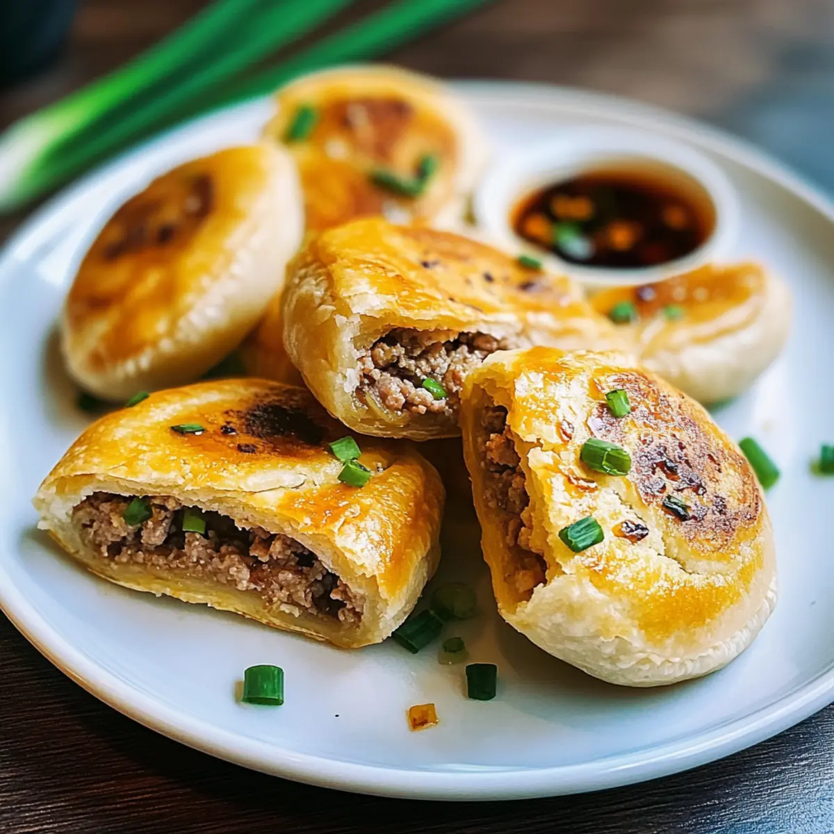 Chinese Crispy Meat Beef Pies