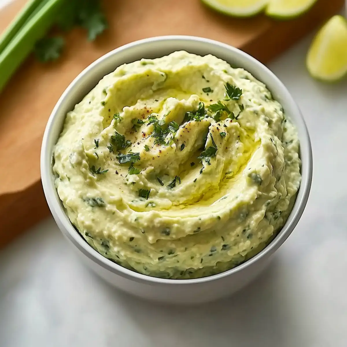 Creamy Avocado Cottage Cheese Dip