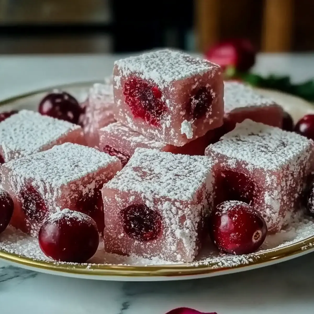 Cranberry-Rose Turkish Delight That Melts in Your Mouth
