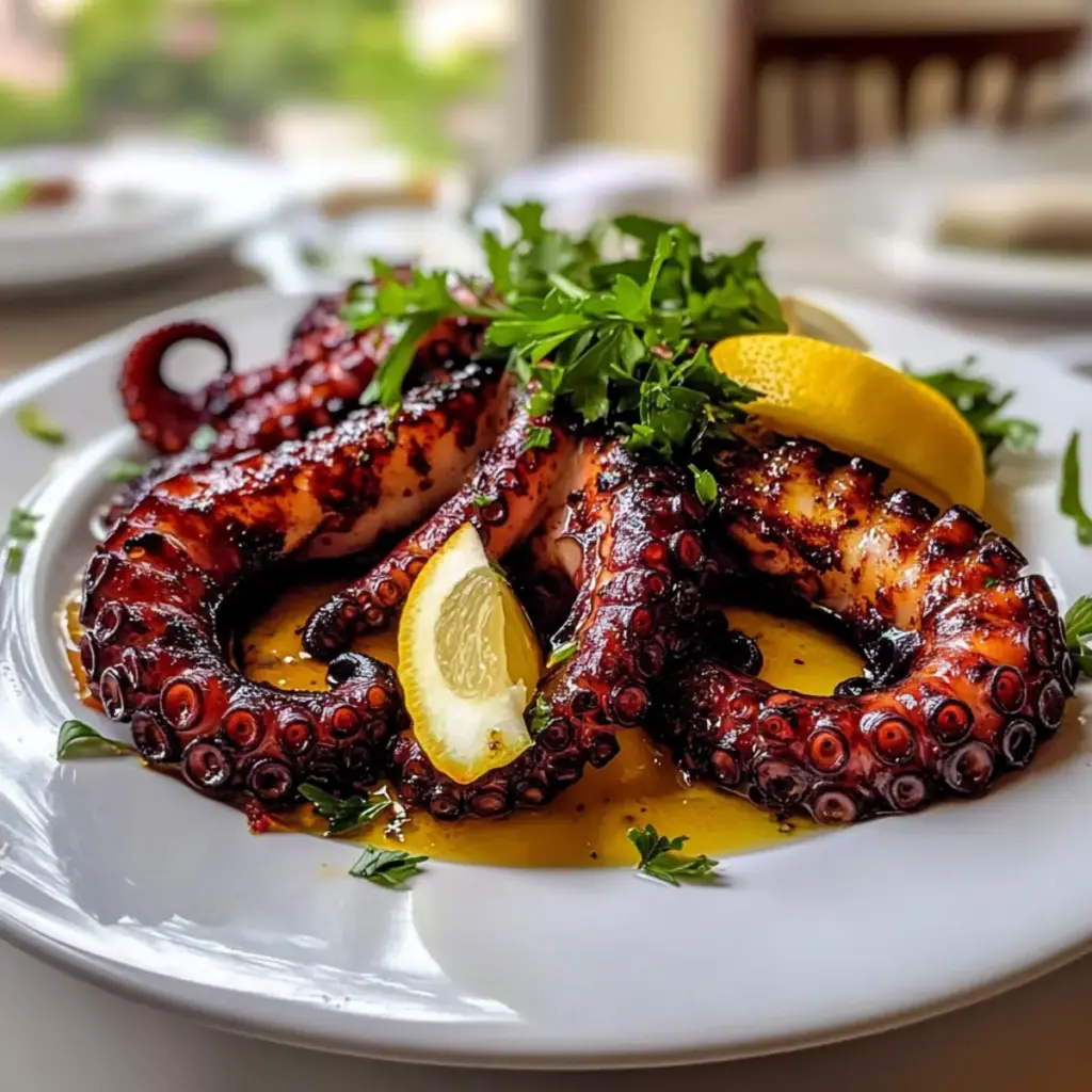 Grilled Octopus Seafood Dish