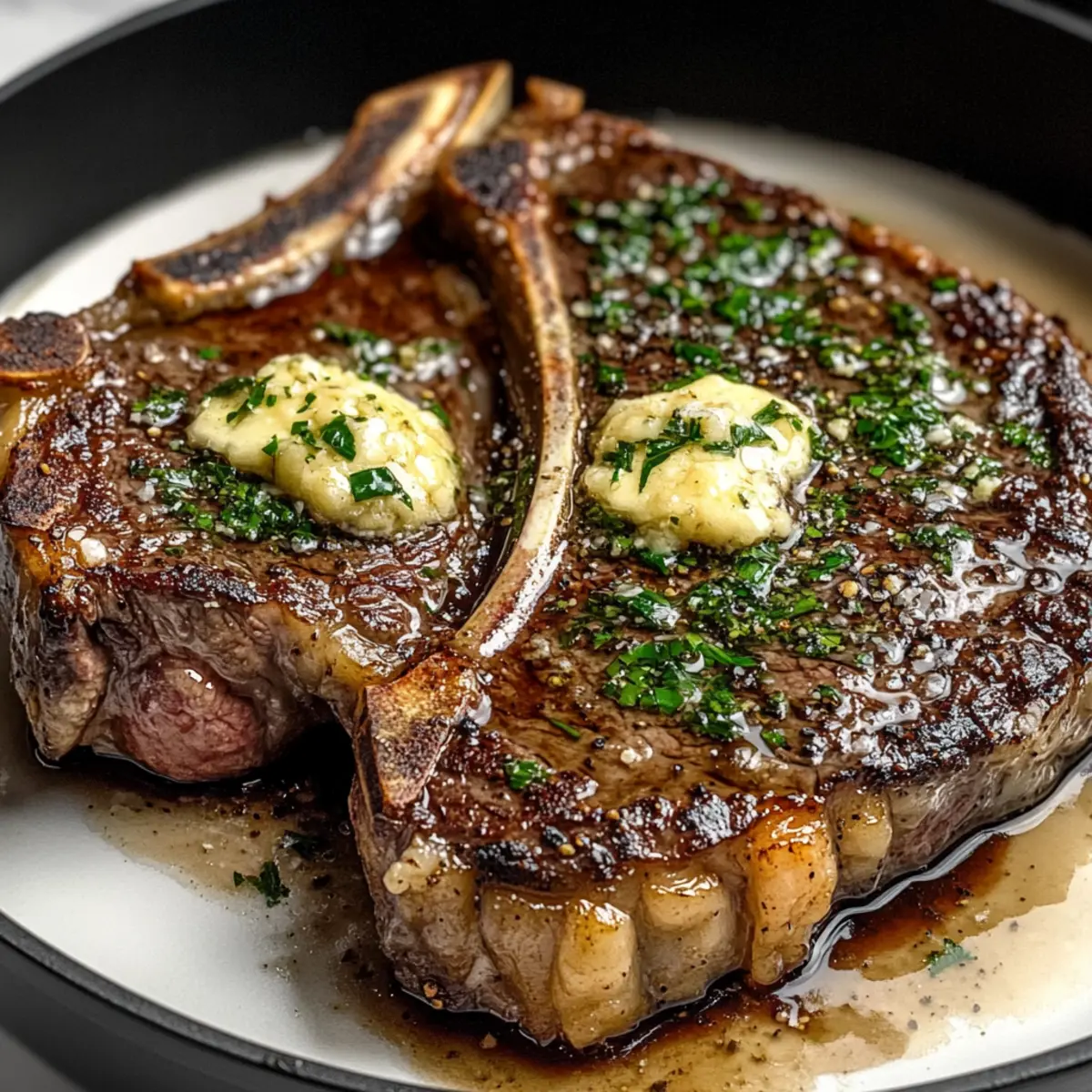 Pan-Seared Bone-In Ribeye