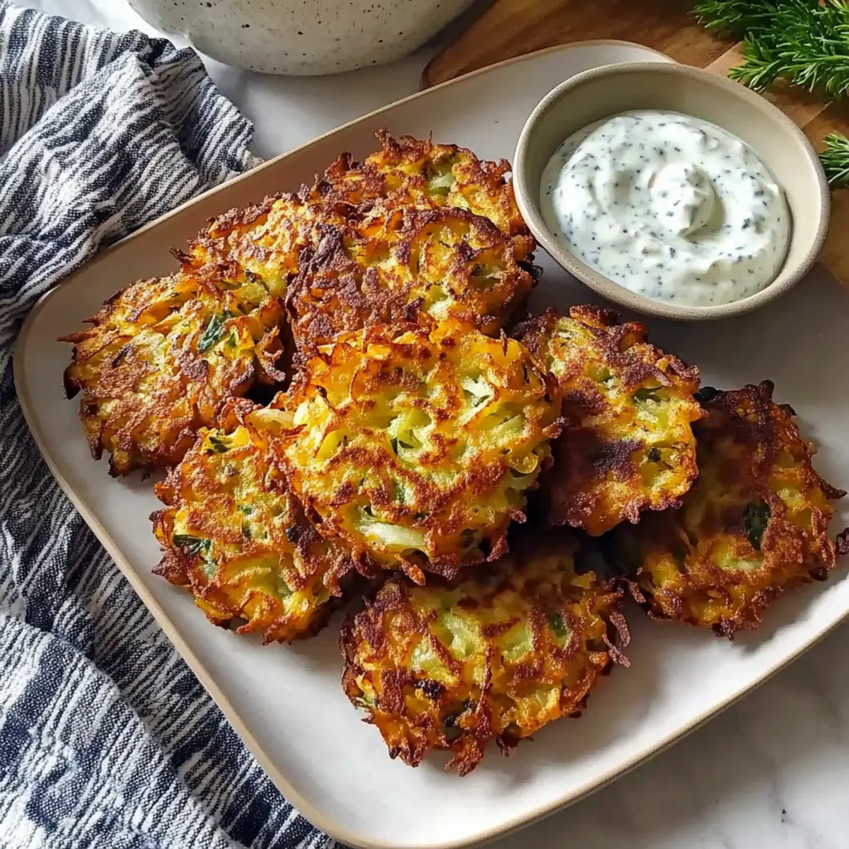 Crispy Cabbage Fritters