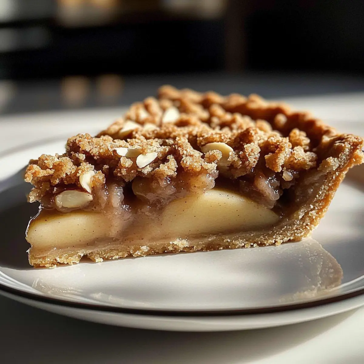Chai Spiced Pear Almond Crumble Tart: Cozy Comfort Awaits