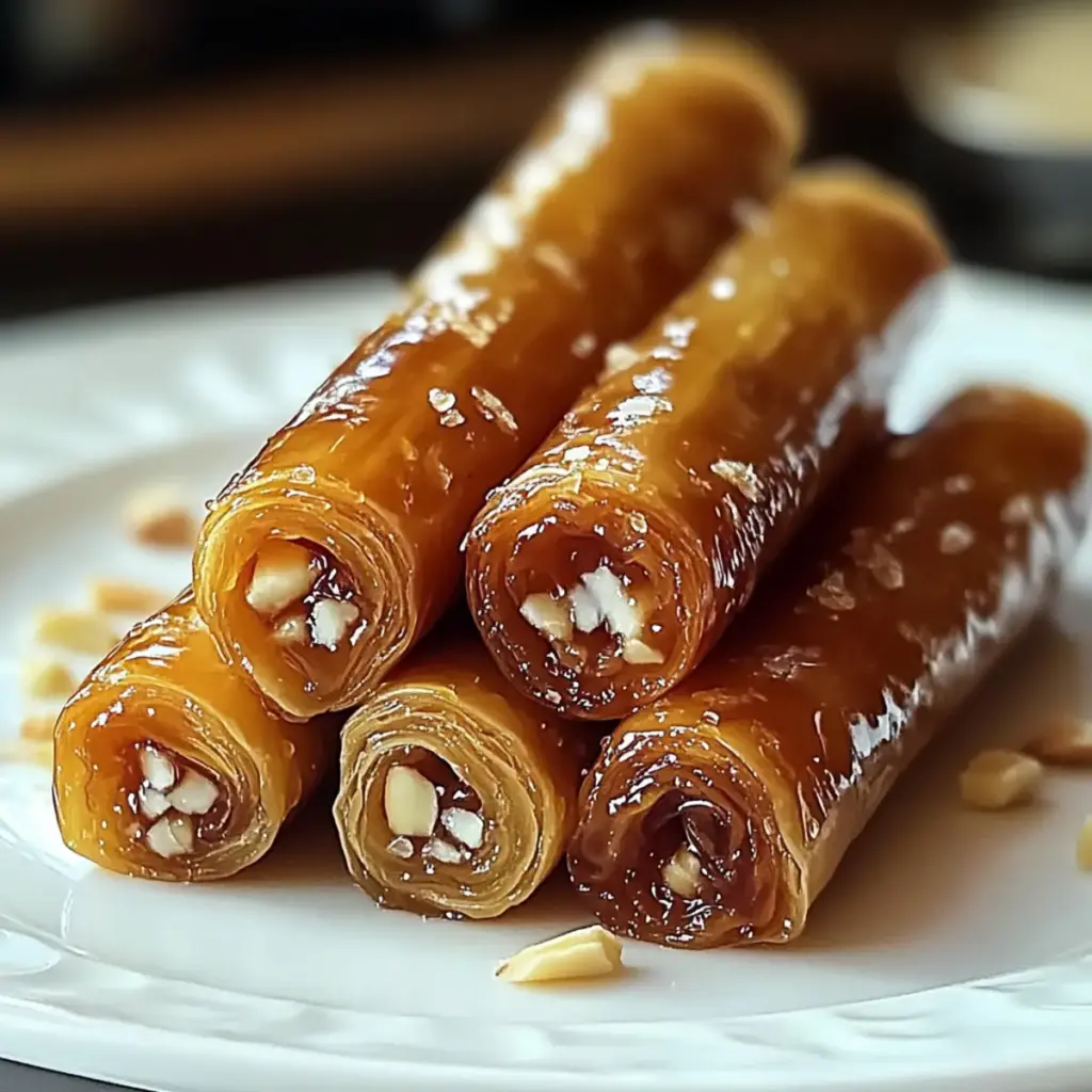 Moroccan honey almond cigars
