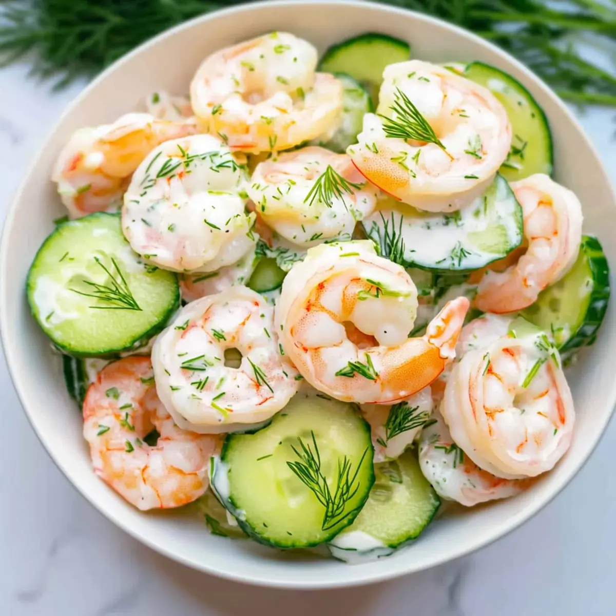 Cucumber Shrimp Salad