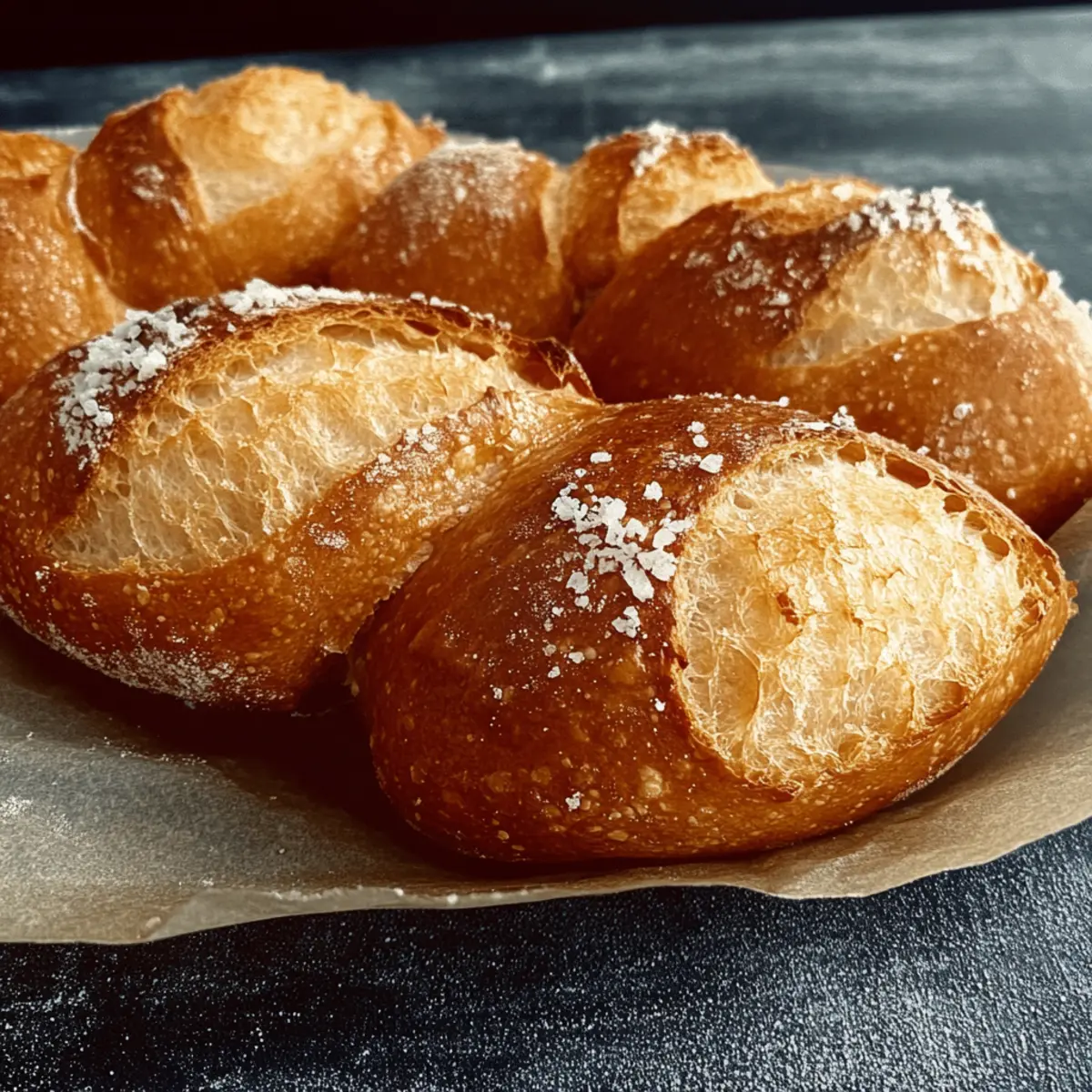 Fluffy Crispy Salt Bread