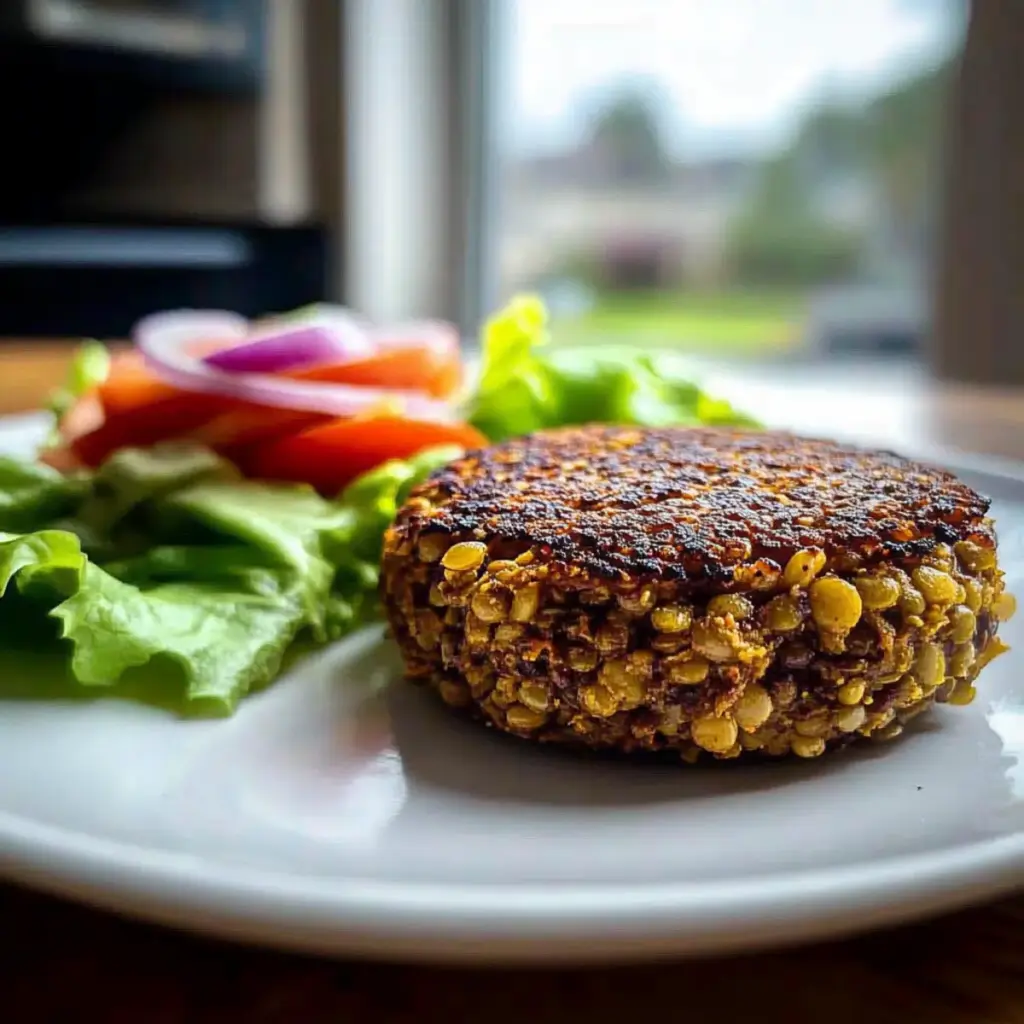 Lentil Walnut Veggie Burgers