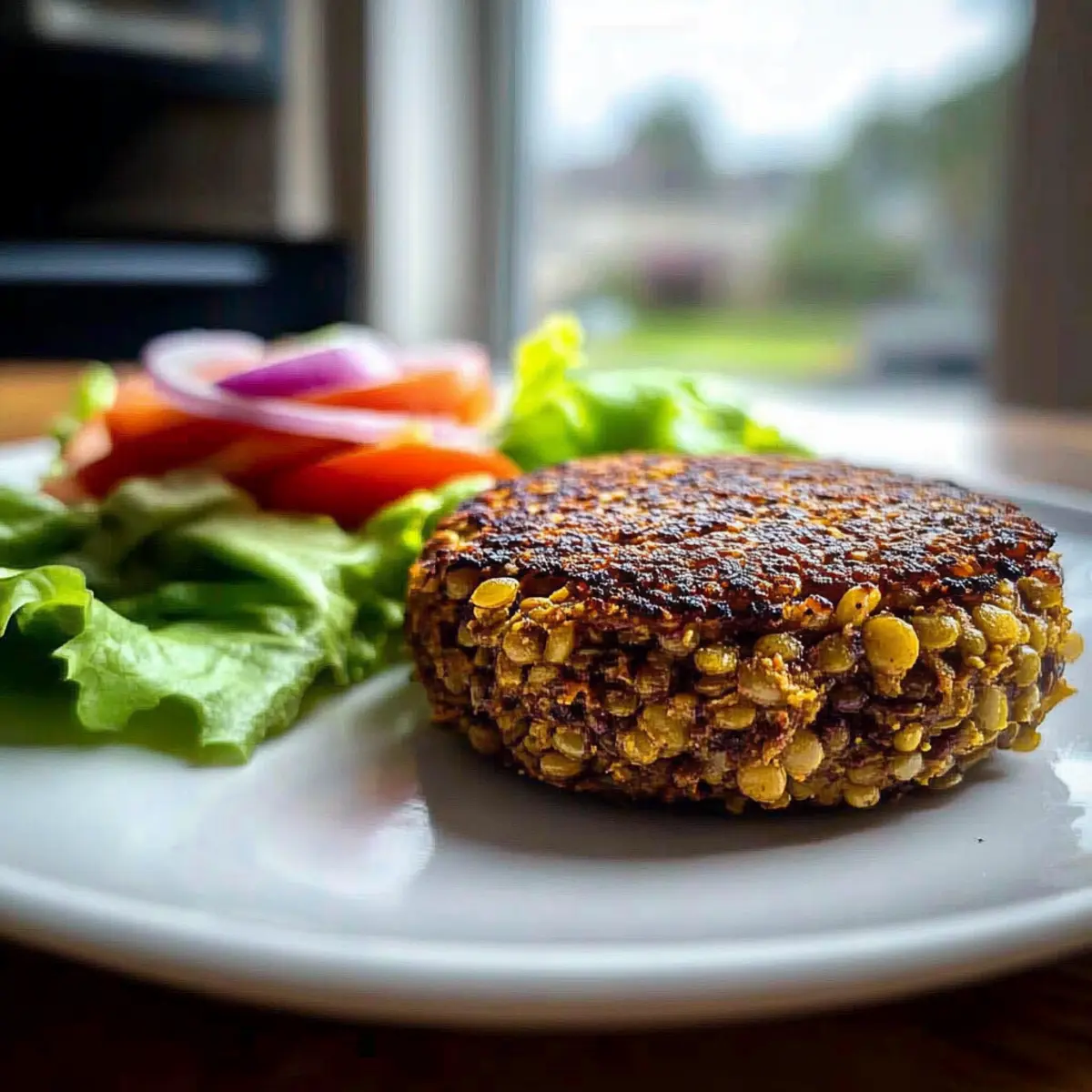 Lentil Walnut Veggie Burgers