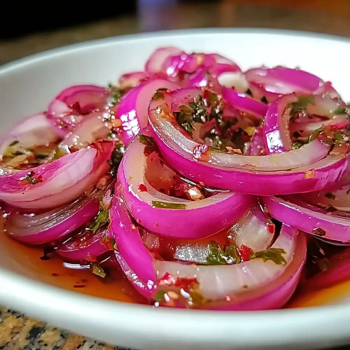 Hot Honey Pickled Red Onions