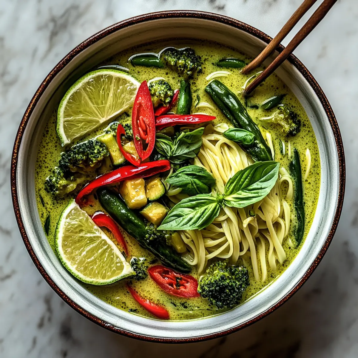 Thai Green Curry Noodle Soup