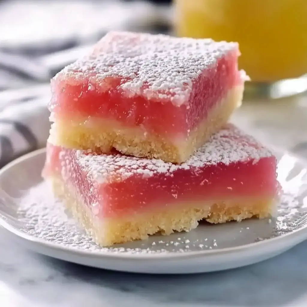 Hibiscus Lemon Bars