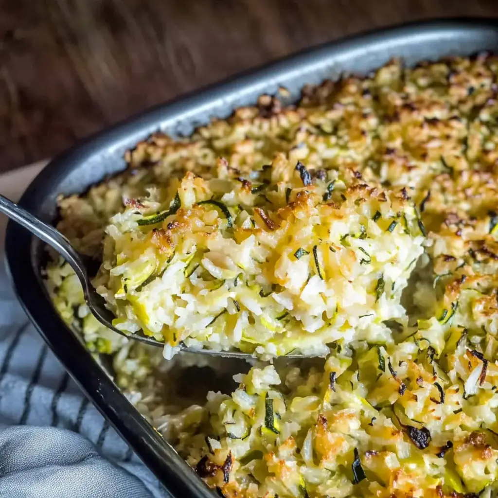 Zucchini and Rice Gratin