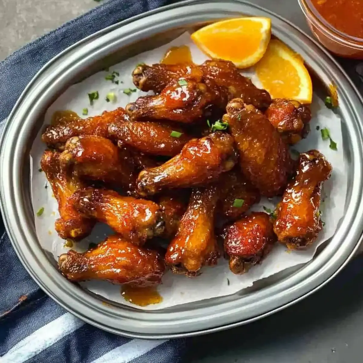 Zesty Orange Pepper Chicken Wings for Game Day Delight