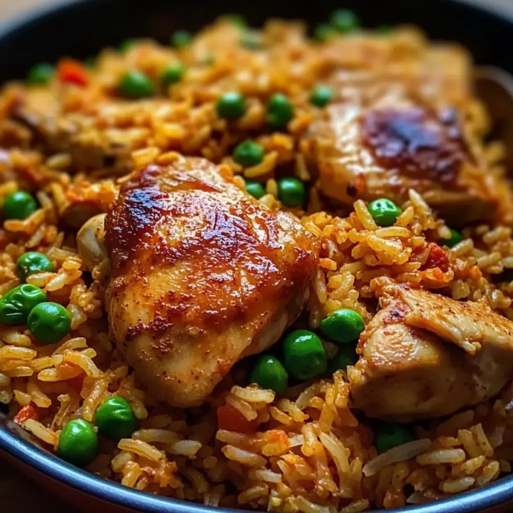 Portuguese chicken and Spicy rice