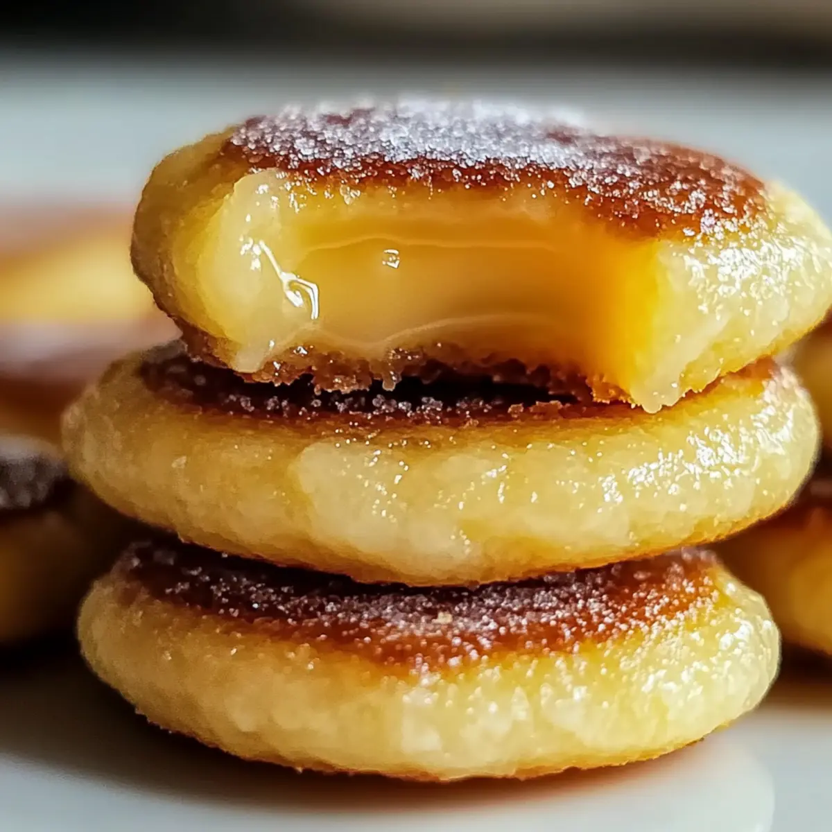 Lemon Curd Crème Brûlée Cookies