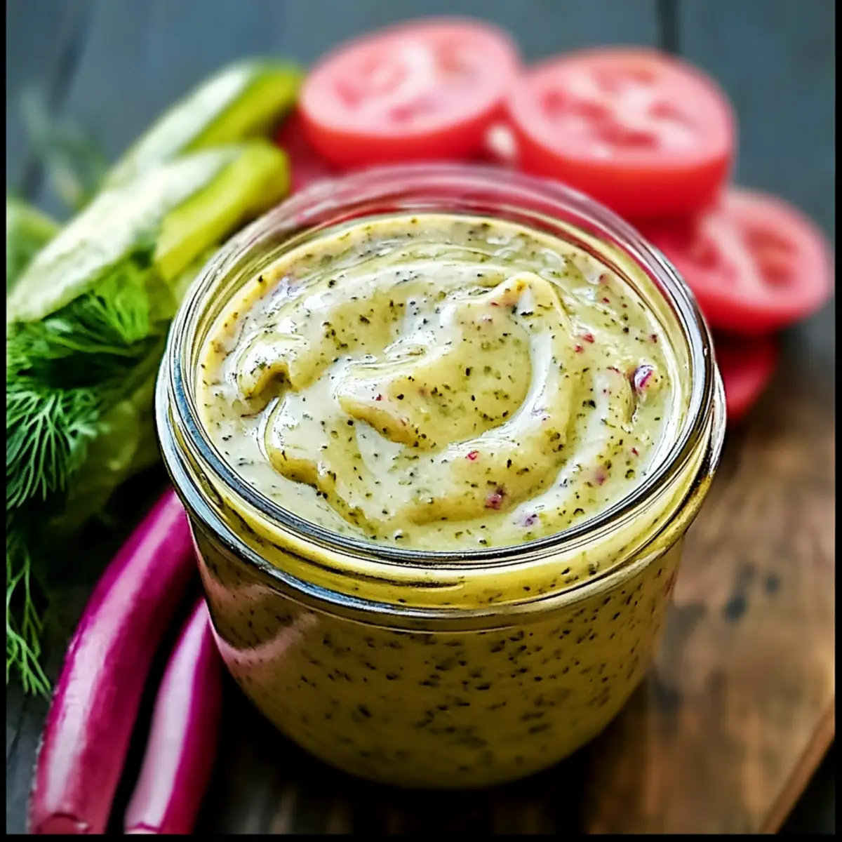 Spicy Dill Pickle Burger Sauce