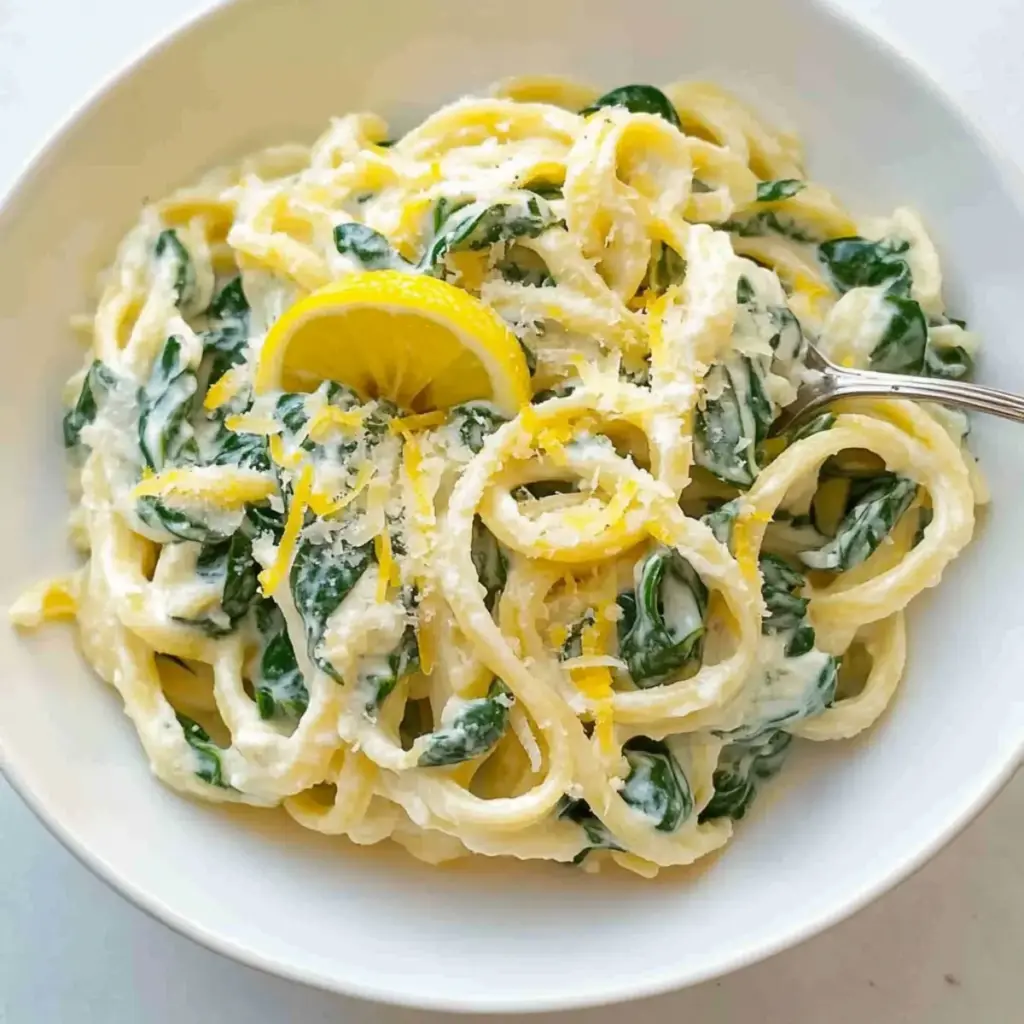 LEMON RICOTTA PASTA & SPINACH