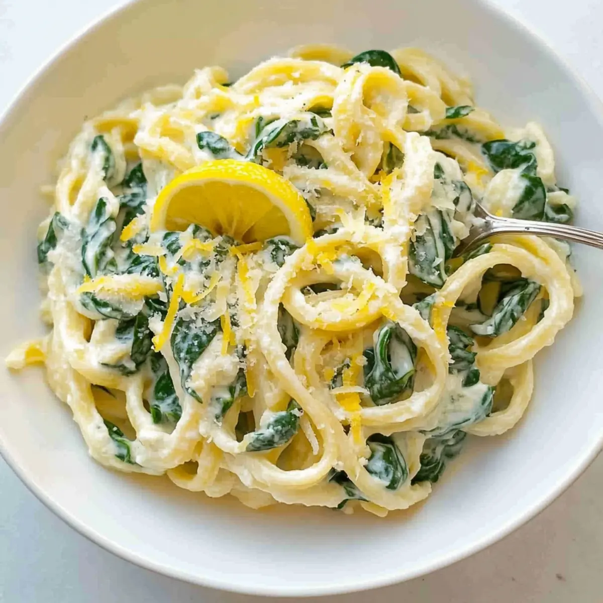 LEMON RICOTTA PASTA & SPINACH