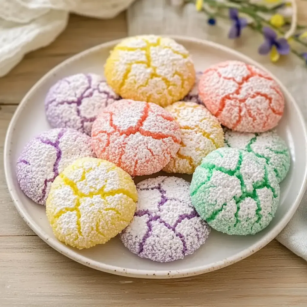 Springtime Crinkle Cookies