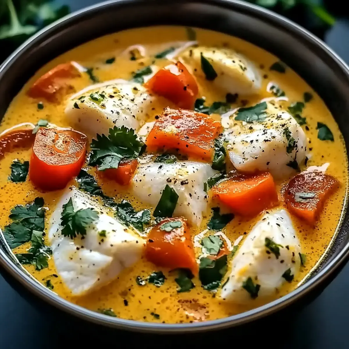 Creamy Coconut White Fish Stew