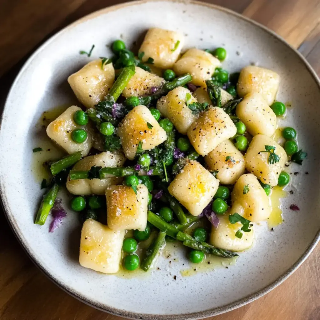 Spring Vegetable Brown Butter Gnocchi