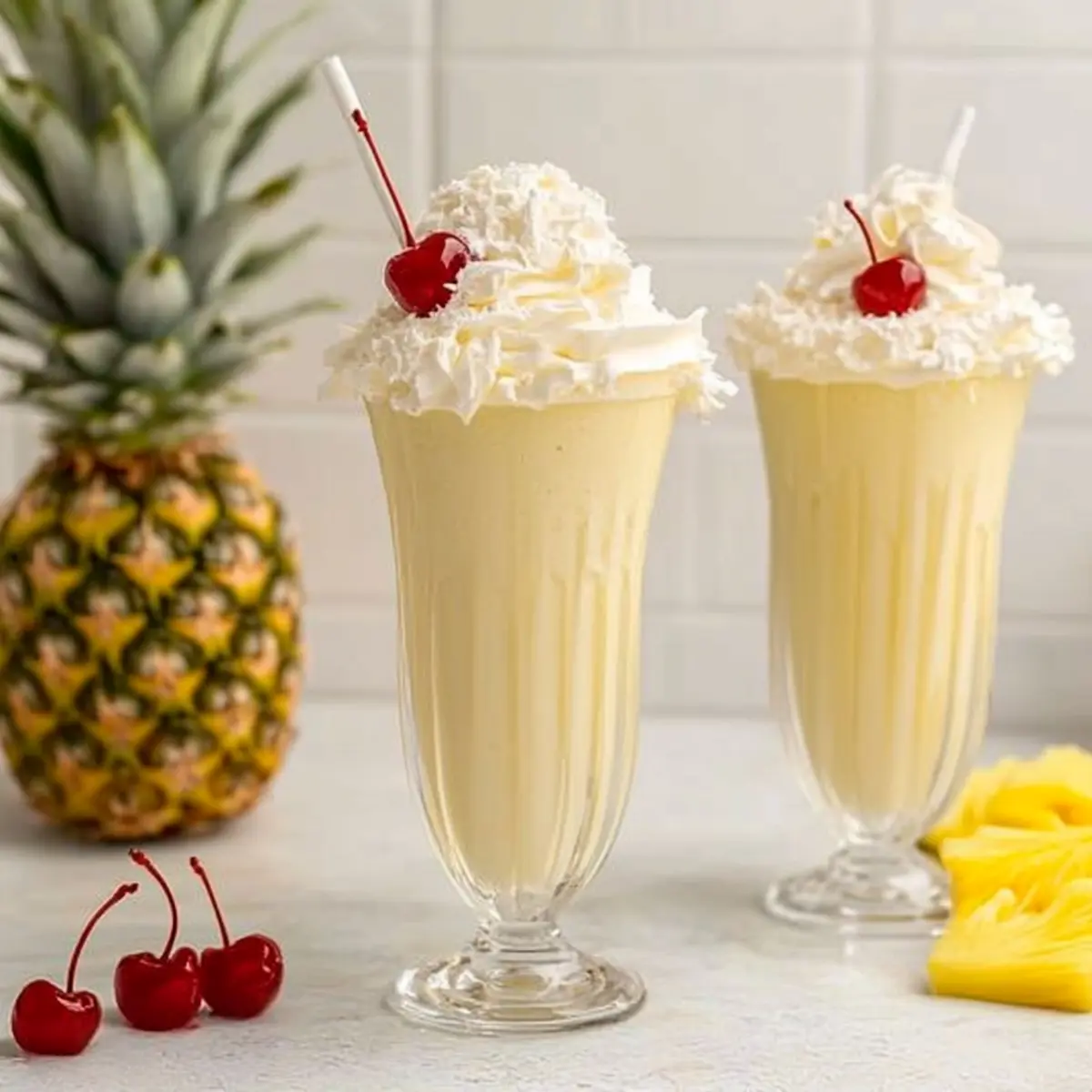 Pina Colada Milkshakes