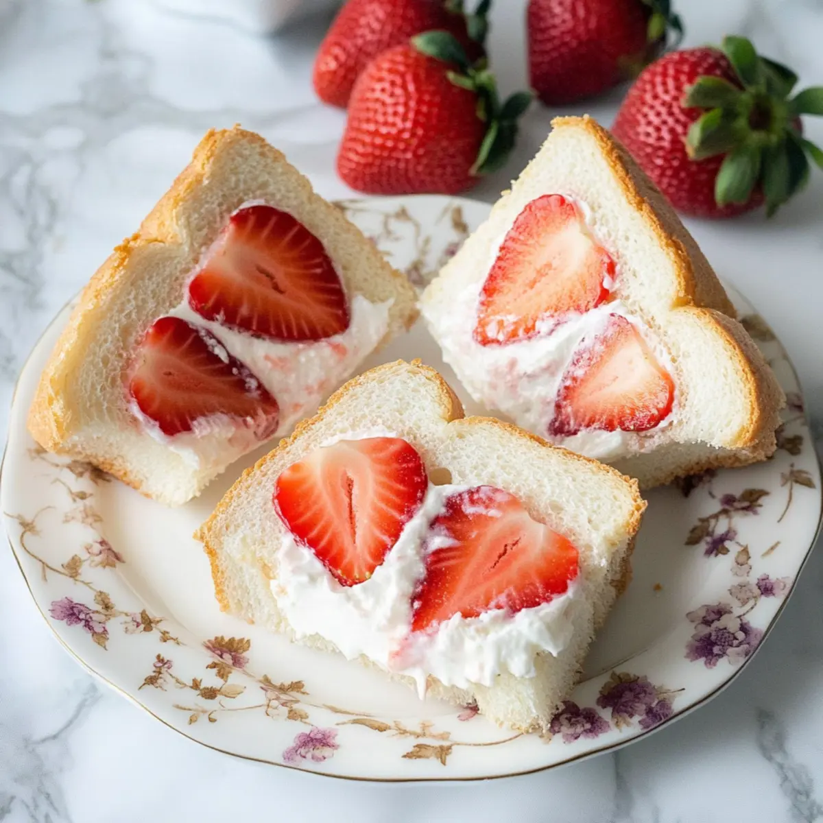 Strawberry Cream Sandwiches