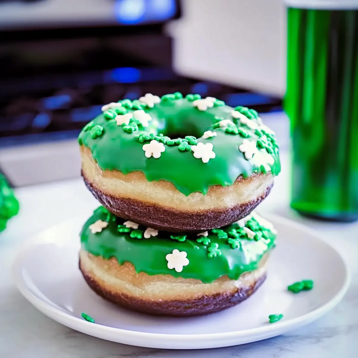 Guinness Donuts with Irish Whiskey Frosting
